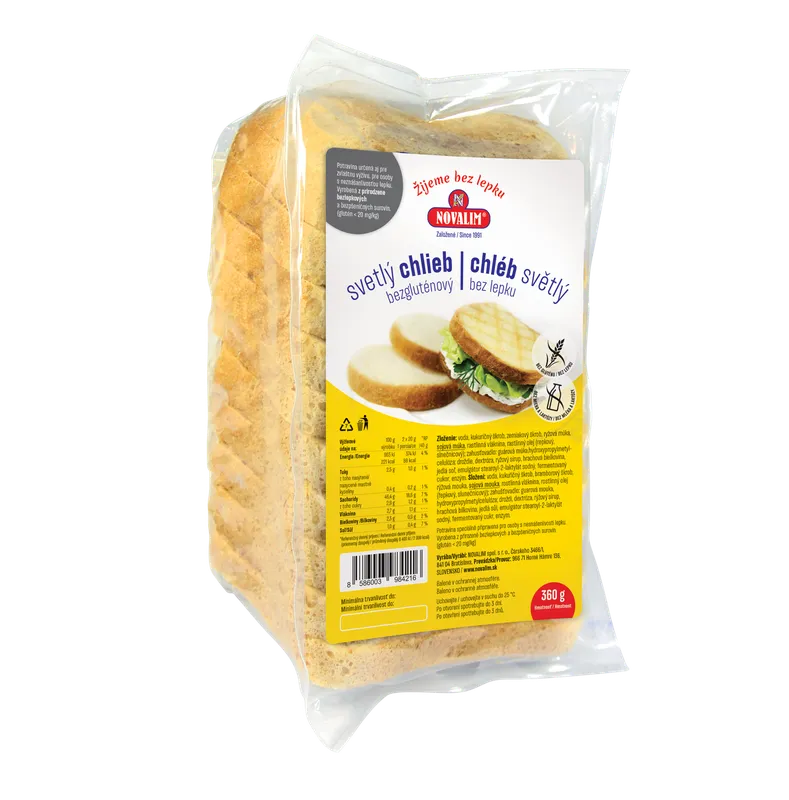 Svetlý chlieb bezgluténový
