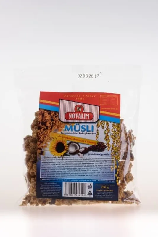 MUESLI bezlepkové granulované