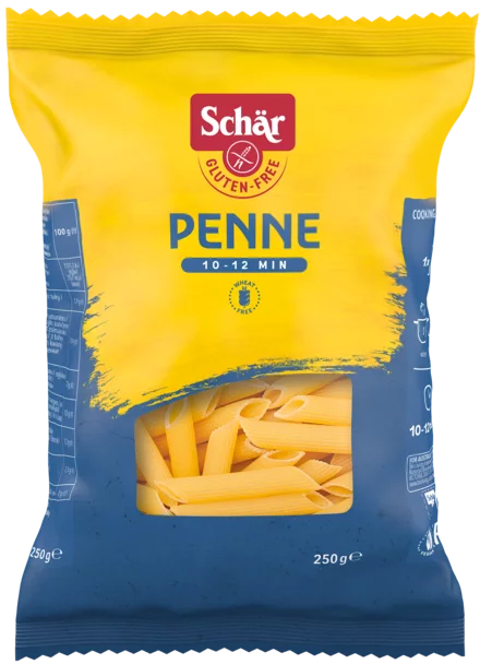 Penne – bezlepkové cestoviny