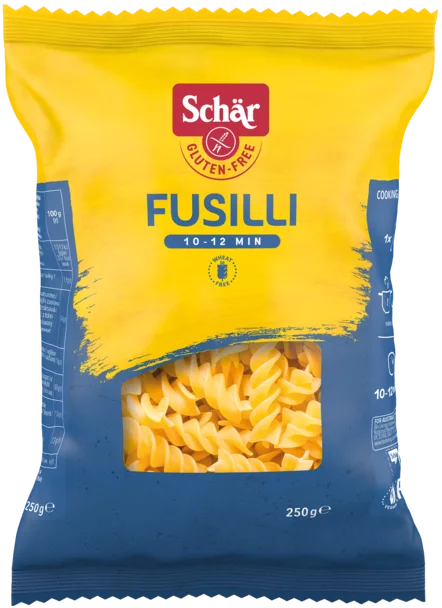 Fusilli – bezlepkové cestoviny