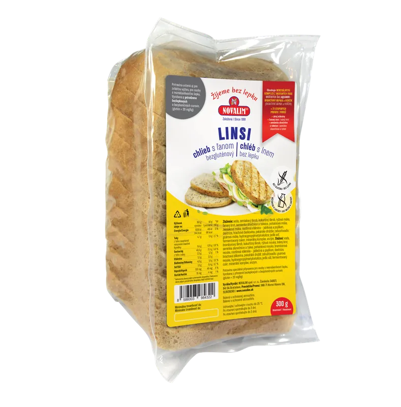 LINSI chlieb s ľanom bezgluténový