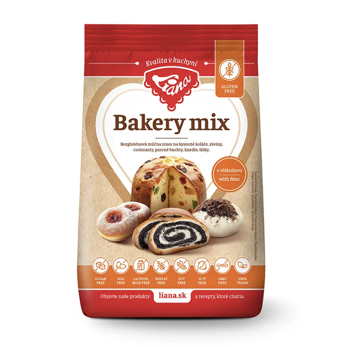 Bakery mix – bezgluténová zmes na kysnuté cesto